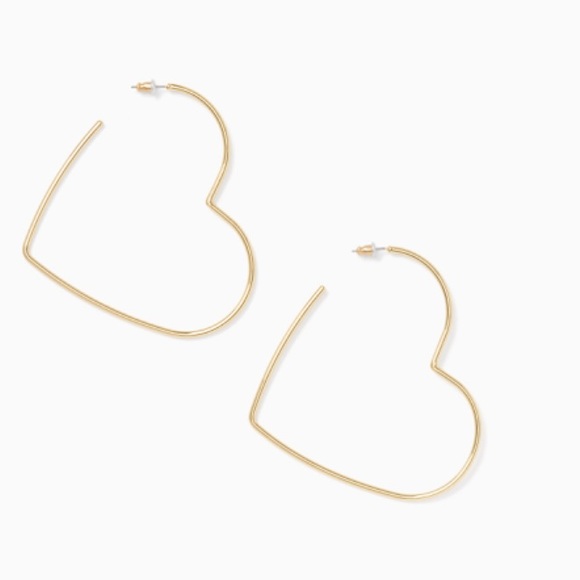 NWT kate spade Scrunched Scallops Heart Hoop Earrings - Picture 2 of 8